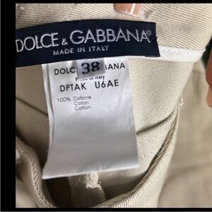 Dolce & Gabbana Vintage Y2K Low Rise Butterfly Pants
